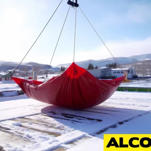 snow lifting tarp