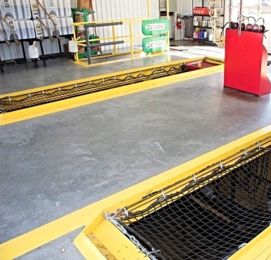 Oil Change and Service Bay Safety Nets