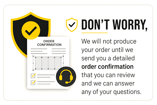 An Order of Confidence document from ALCO Construction Covers reassuring buyers about product quality and fulfillment.