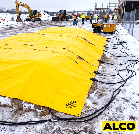 Heated tarps to thaw sand pile (2) resized