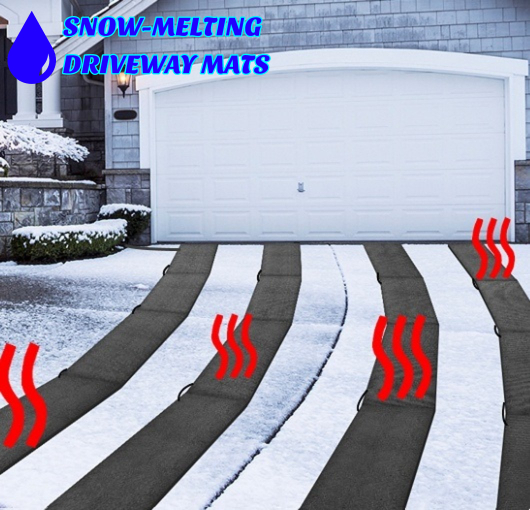 How to prevent steep frozen driveways