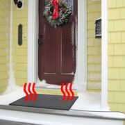 heated floor mat to melt snow for door