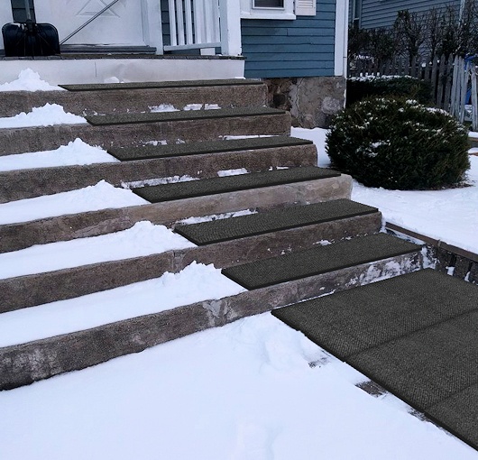 Heated Sidewalk and Step Mats