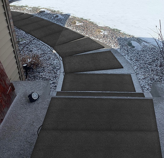 HeatTrak Heated Snow Melting Mats for Stairs - Heated Outdoor Mats - Electric Snow Melting Mats for Winter Snow Removal - Trusted Snow and Ice