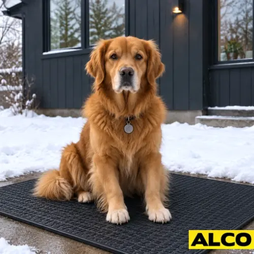 Electric heating mats suitable for use with livestock and pets in agricultural or kennel settings.