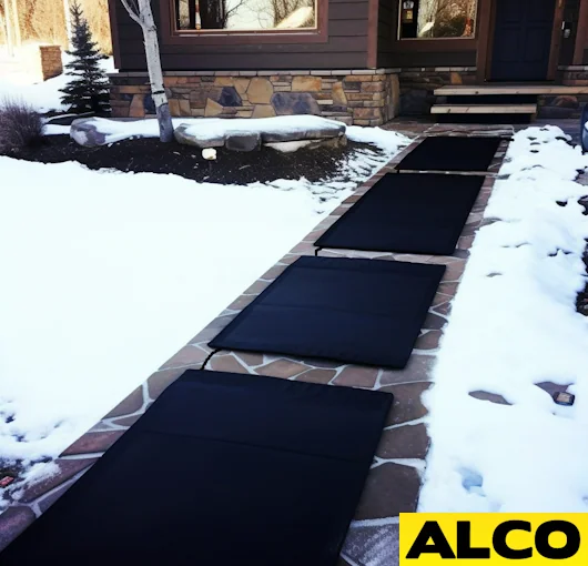 HeatTrak Heated Snow Melting Mats for Stairs - Heated Outdoor Mats - Electric Snow Melting Mats for Winter Snow Removal - Trusted Snow and Ice